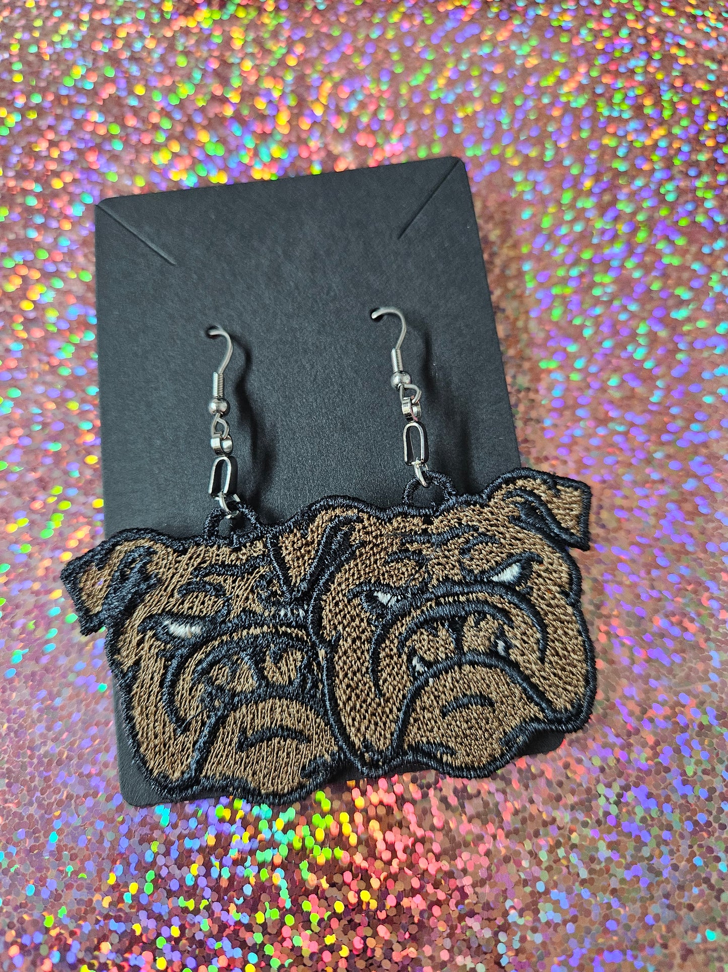 Bulldog Earrings