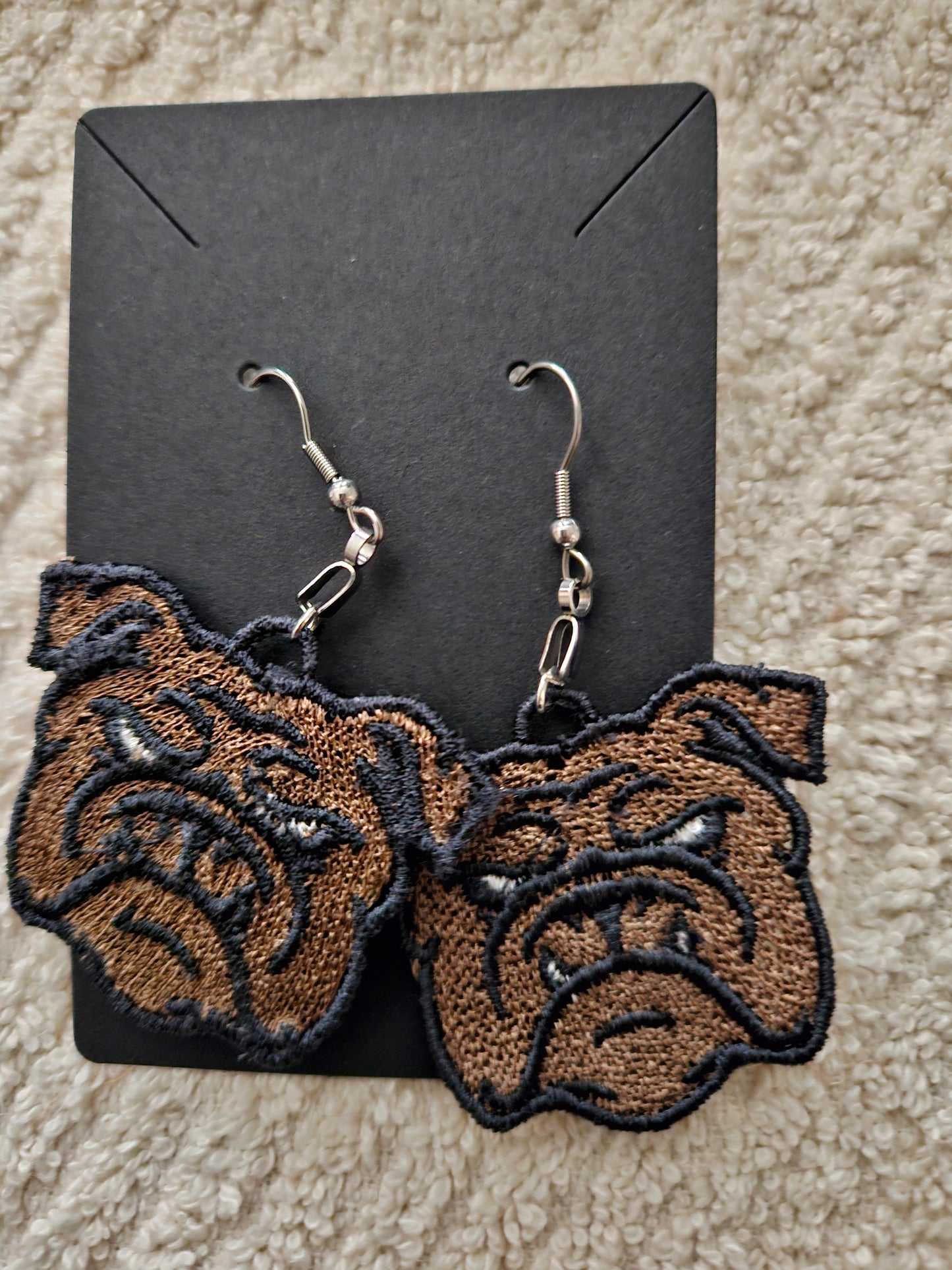 Bulldog Earrings