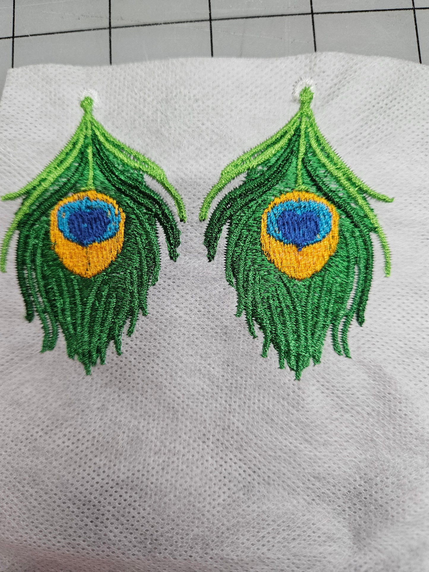 Peacock Feather Earrings