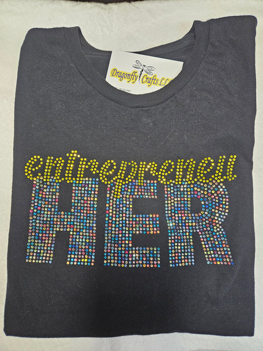 EntrepreneuHer Rhinestone Tee
